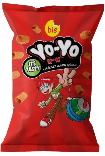 [ع140غم كاتشاب] بسلي 140 غم * 12 بكيت كاتشاب yoyo